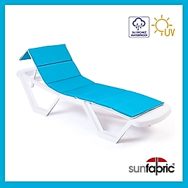 Katlanır Yüzer Şezlong Minderi - Açık Mavi Renk