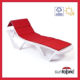 Katlanır Yüzer Şezlong Minderi - Kırmızı Renk