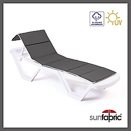 Katlanır Yüzer Şezlong Minderi - Antrasit Renk