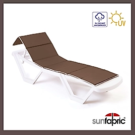 Katlanır Yüzer Şezlong Minderi - Kahverengi