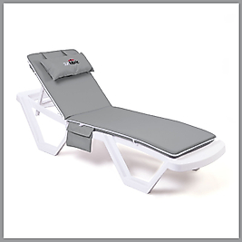 Şezlong Minderi - Gri Renk