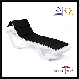 Katlanır Yüzer Şezlong Minderi - Siyah Renk